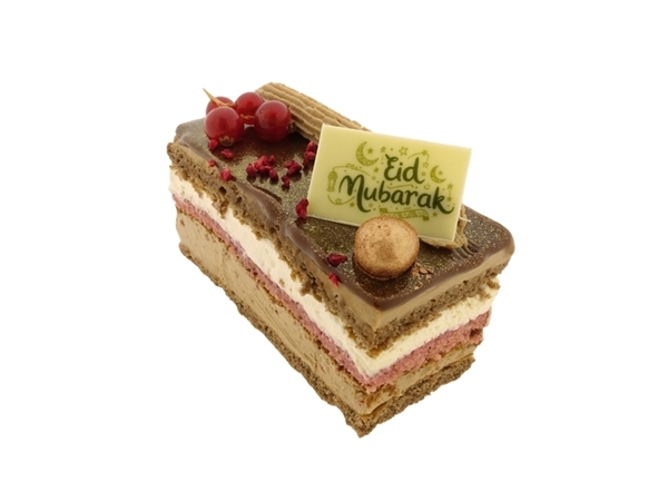 Slagroom/choco gebakje Eid mubarak