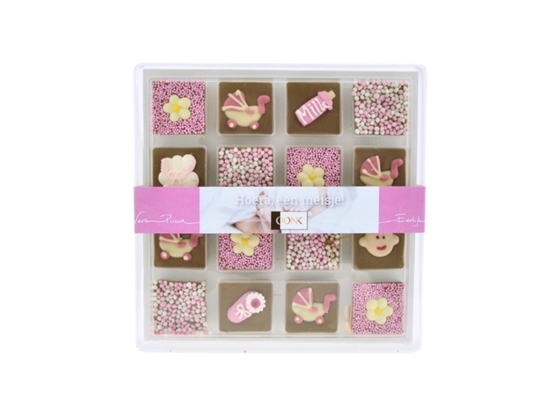 Geboorte squares rose